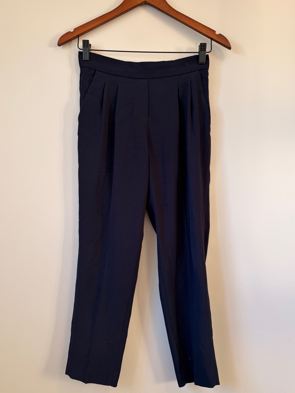 Aritzia Babaton Cohen Terado Crepe Pleated Cropped Trouser 00 XX-Small XXS